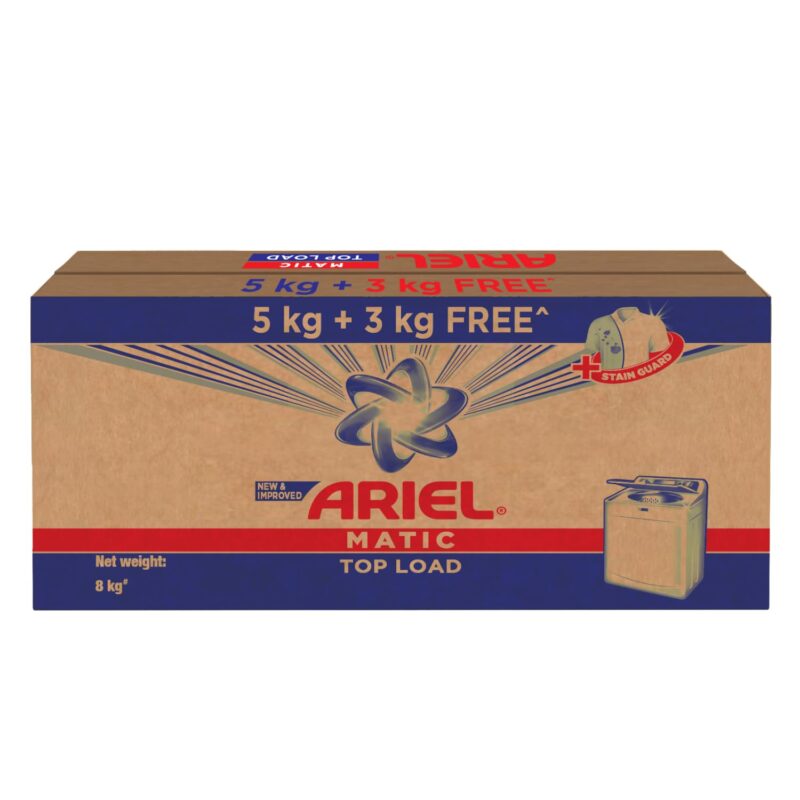 Ariel Matic Top Load Detergent Washing Powder - 5kg plus 3kg - Image 4