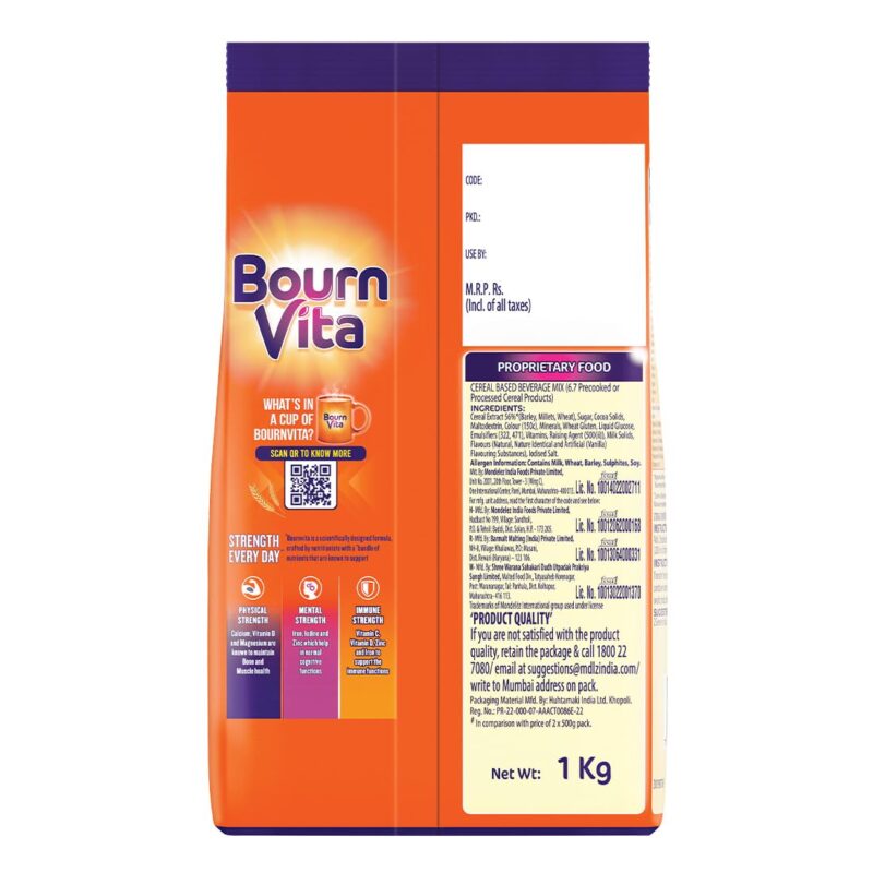 Bournvita Chocolate Nutrition Drink, 1 kg Pouch - Image 7