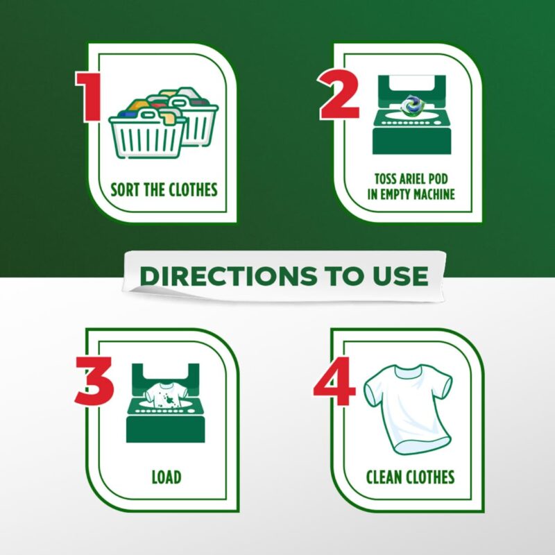 Ariel Matic 4in1 PODs Detergent Pack 18 ct -for Top & Front load washing machine only - Image 2