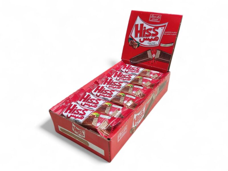 24x Hiss 2 Finger Wafer Chocolate - Pack of 24 pcs - 504g