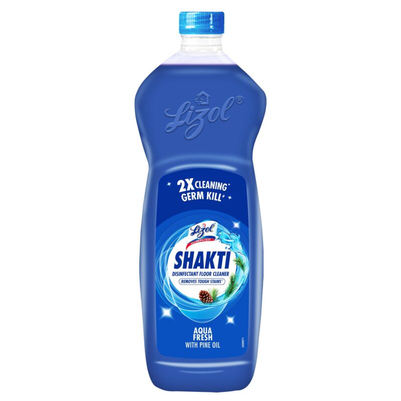 Lizol Shakti 900ml - Aqua Fresh Disinfectant Floor Cleaner | Suitable For All Floor Cleaner Mops