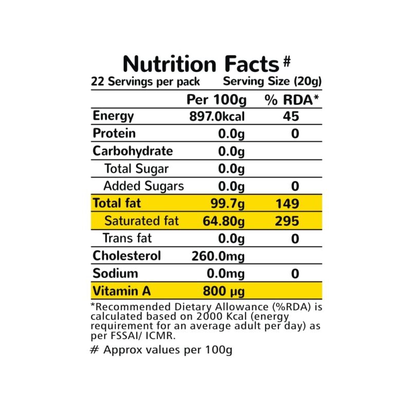 Akshayakalpa Organic Cow Ghee – 490 ml - Pure organic ghee, traditionally-churned, chemical-free, granular ghee, nutritious by nature - Image 7