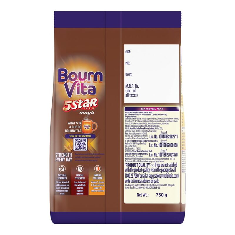 Bournvita 5 Star Magic Nutrition Drink, 750 g Pouch - Image 7