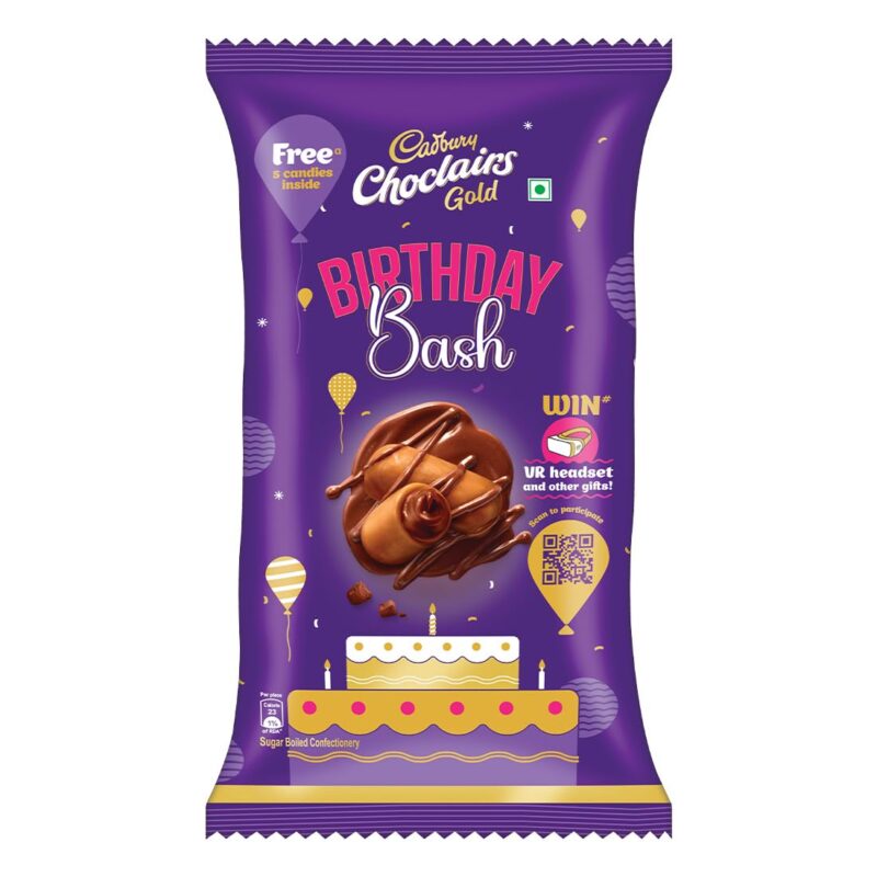 Cadbury Choclairs Gold Candy, 546 g (105 Candies)