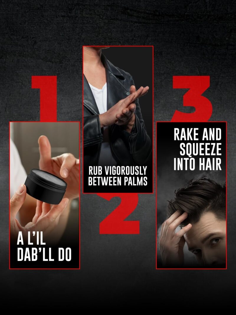 4x Beardo Stronghold Hair Wax For Men, 100 gm each - Pack of 4 - Image 3