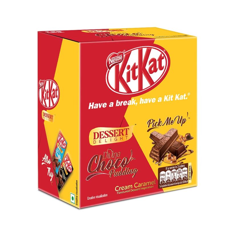 12x Kitkat Dessert Delight Nestle Divine Choco Pudding Wafer Coated with Milk Chocolate Tablets, 50g Tablets, Box of 12 units