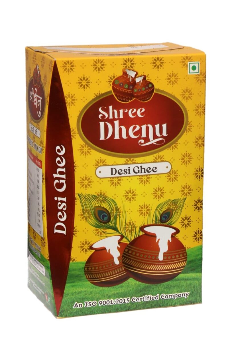 Shree Dhenu Desi Cow Ghee | Pure Cow Ghee for Better Digestion and Immunity| 1Ltr -1