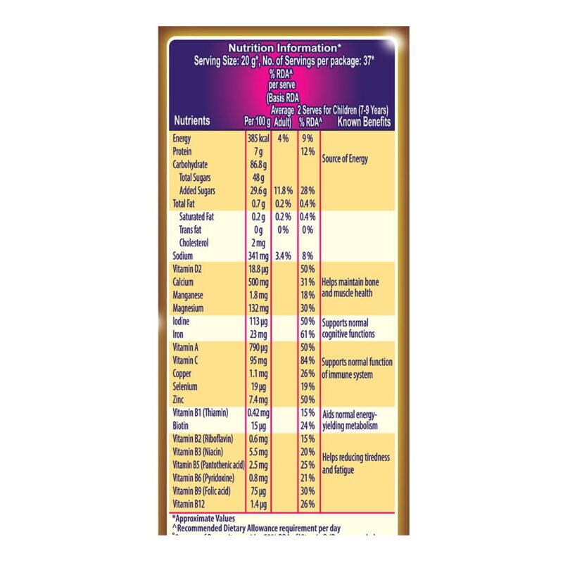 Bournvita 5 Star Magic Nutrition Drink, 750 g Pouch - Image 4