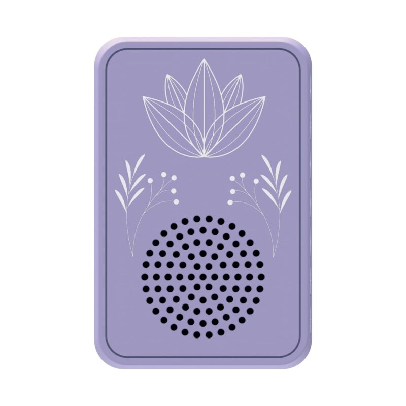 Carvaan Saregama Wellness Plug Play Outdoor Music Player - Pre-Loaded With 16 Meditation & Wellness Tracks Based On 7 Chakras Bluetooth Connectivity (Orchid Purple)