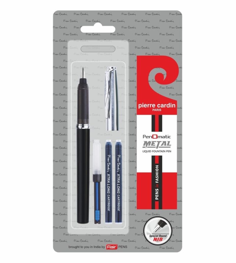 Pierre Cardin Penomatic Metal Exclusive Fountain Pen - Blue, Pack Of 1