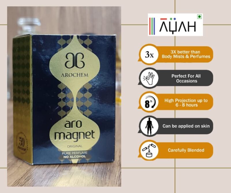 Bashaji Attar ARO MAGNET; Real, Organic & Long Lasting Unisex Roll-On Concentrated Perfume Oil - 6 ML, Pack of 1 - Image 4