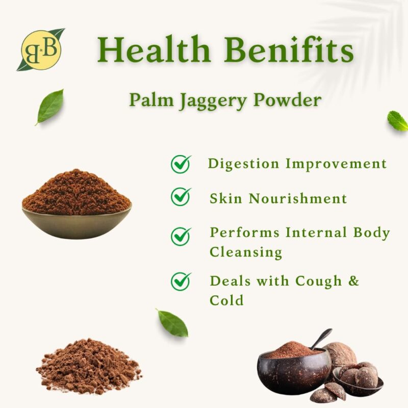 B&B Organics Karupatti/Palm Jaggery Powder - 1 kg/Traditional Palm Jaggery powder/Karupatti Thool - Image 5