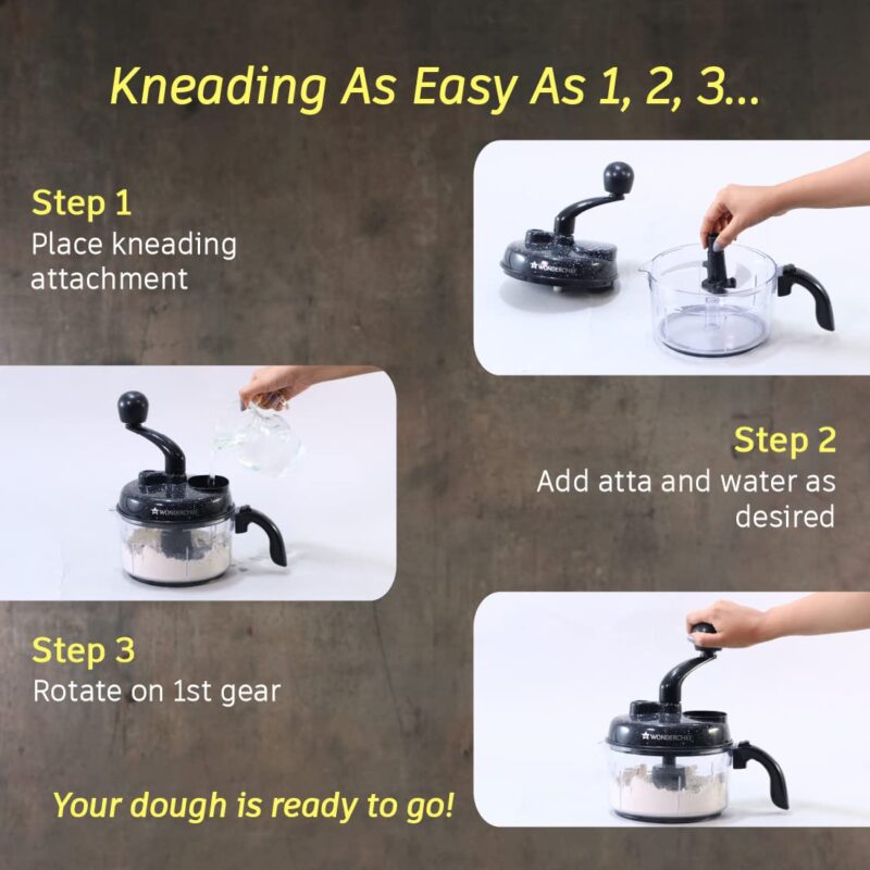 Wonderchef Turbo Chopper with Atta Kneader Attachment - Image 5