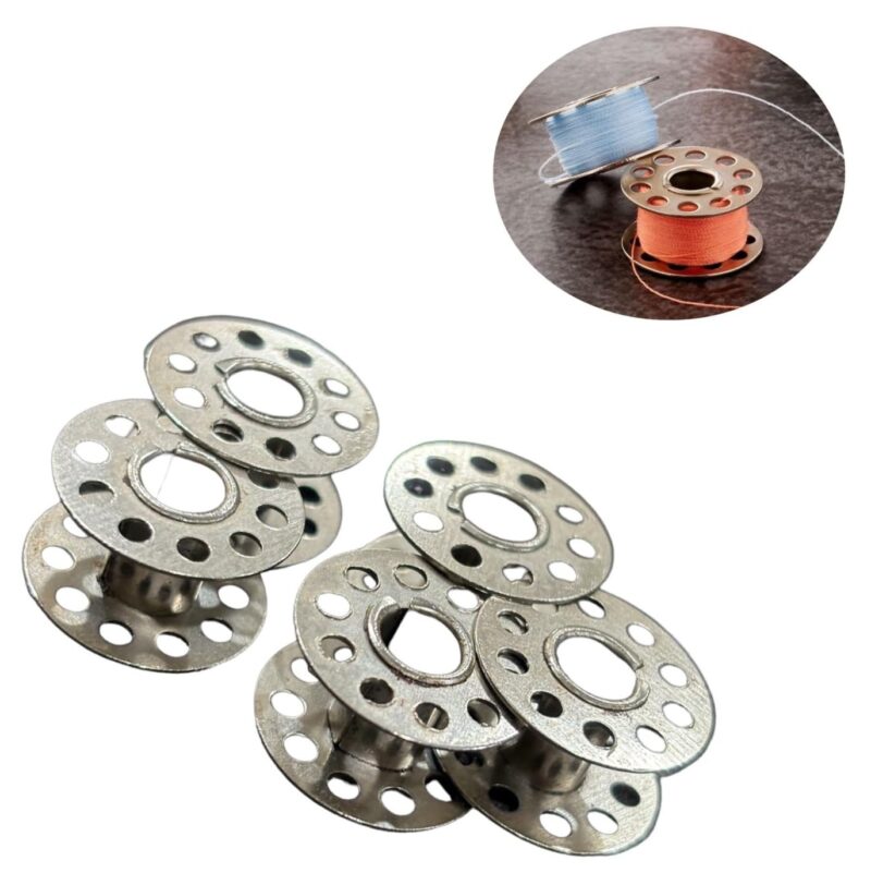 Zenith Metal Bobbins and Bobbin case Outer Compatible with All Domestic SV Sewing Machines houshold Half Shuttle Steel Finish - Image 3