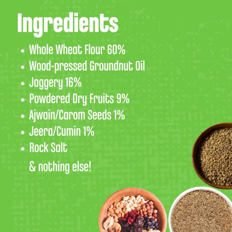 Early Foods Whole Wheat Ajwain Jaggery Teething Sticks - 150 g - Image 2