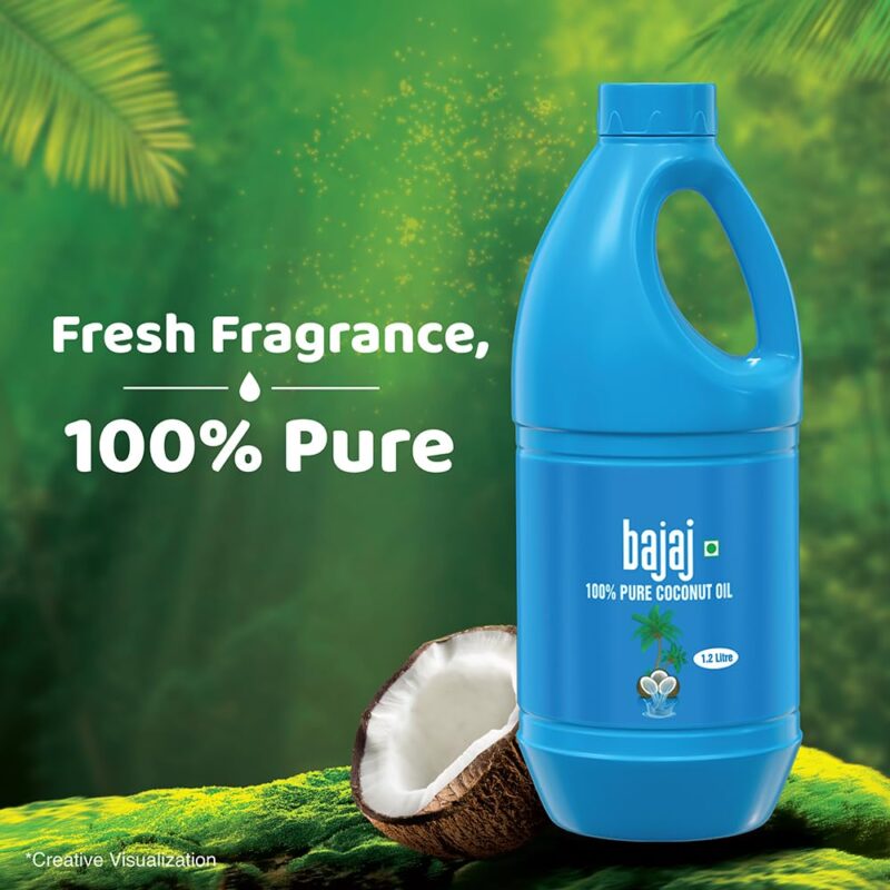 Bajaj 100% Pure Coconut Oil 1.2 Litres Jar - Image 5