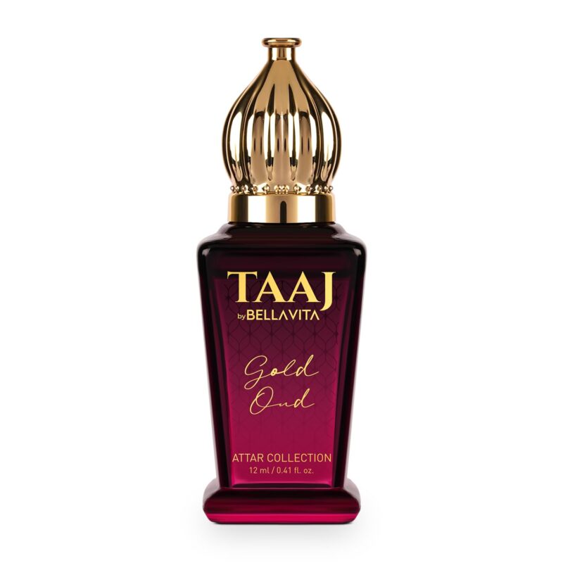 Bella Vita Luxury TAAJ Gold Oud Attar with Caramel, Rose, Jasmine & Orris for Men and Women, Non-Alcoholic Roll On, Long Lasting Fragrance, 12 ML - Image 2