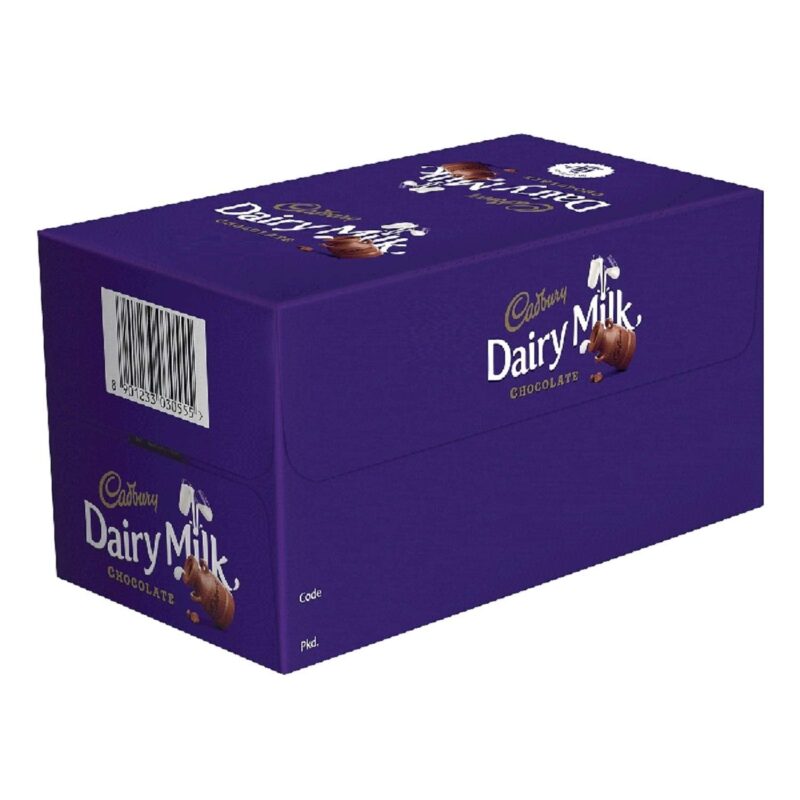Cadbury Dairy Milk Chocolate Bar, 12g (Pack of 56)