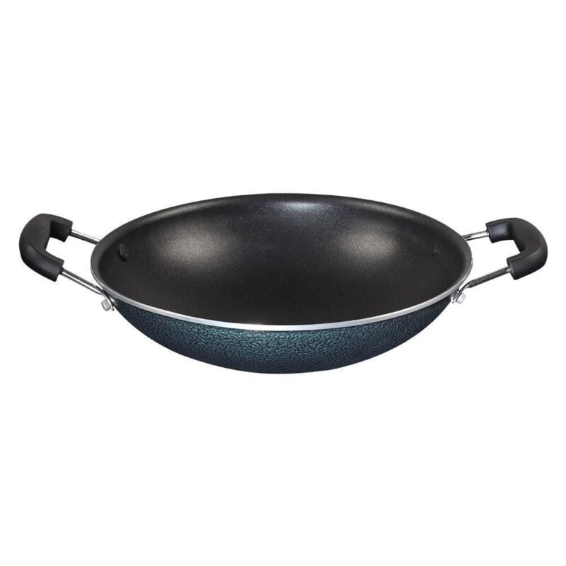 Appachetty Breakfast Pan with Lid | Nonstick Cookware | Appachatty | Chetty Pan | Appam Patra | Round Bottom Kadai | 3mm Thick | Black 22 cm | 1 Year Warranty - Image 8