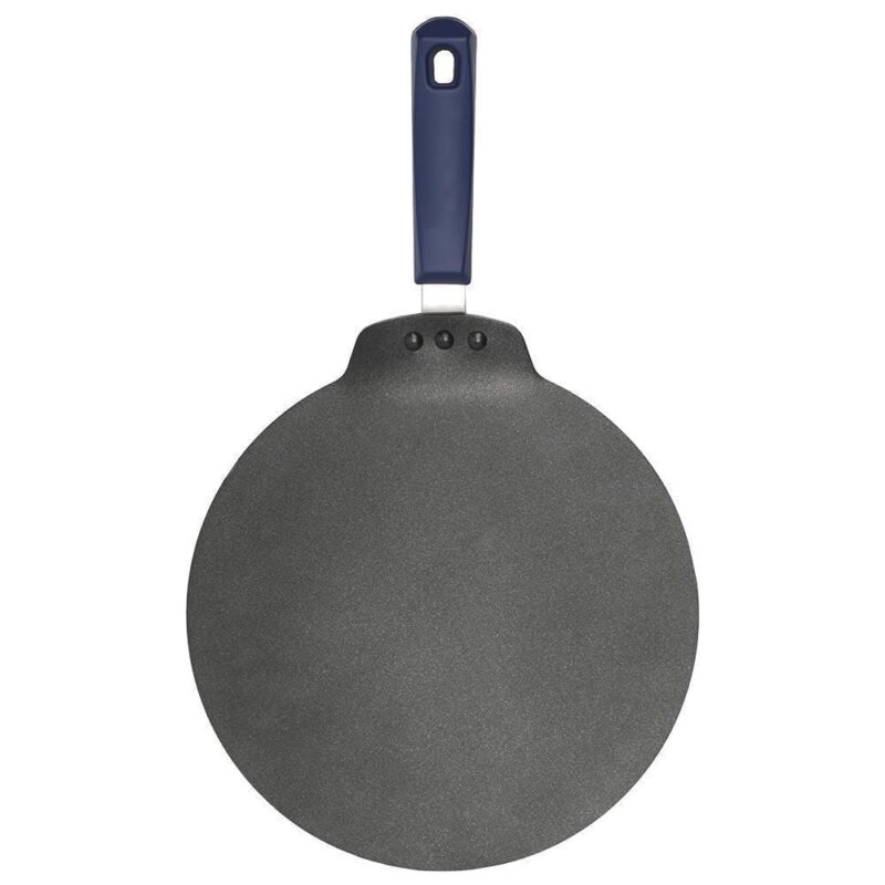 Reva Flat Aluminum 28 cm Nonstick Dosa Tawa | Non Stick Tawa | 4 mm | Black