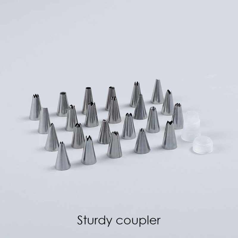 Ambrosia Stainless Steel Cake Decorator Nozzle- 24Pc - Image 5