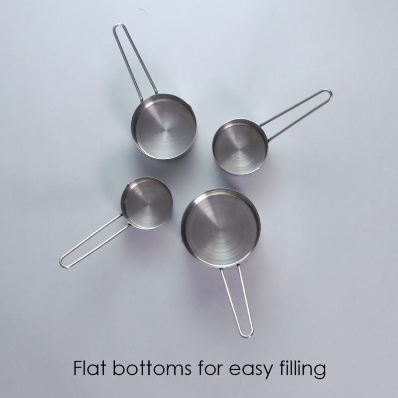 Ambrosia Stainless Steel Measuring Cups - Set of 4 - Image 5