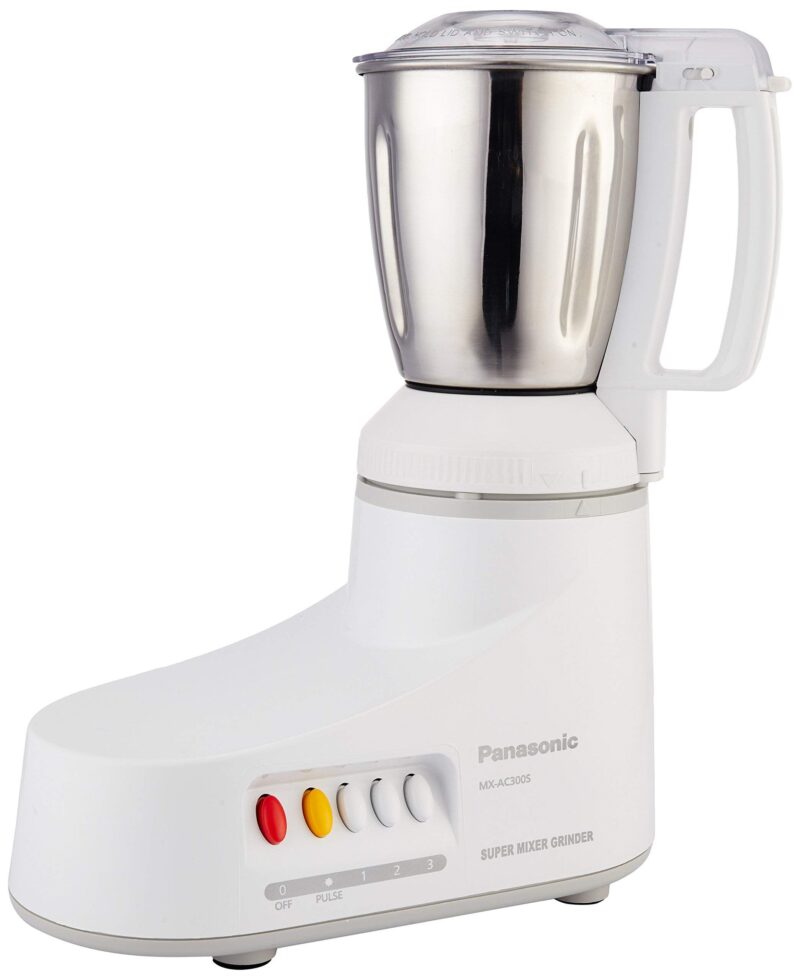 Panasonic MX-AC300S-H 550-Watt 3-Jar Super Mixer Grinder (Grey)