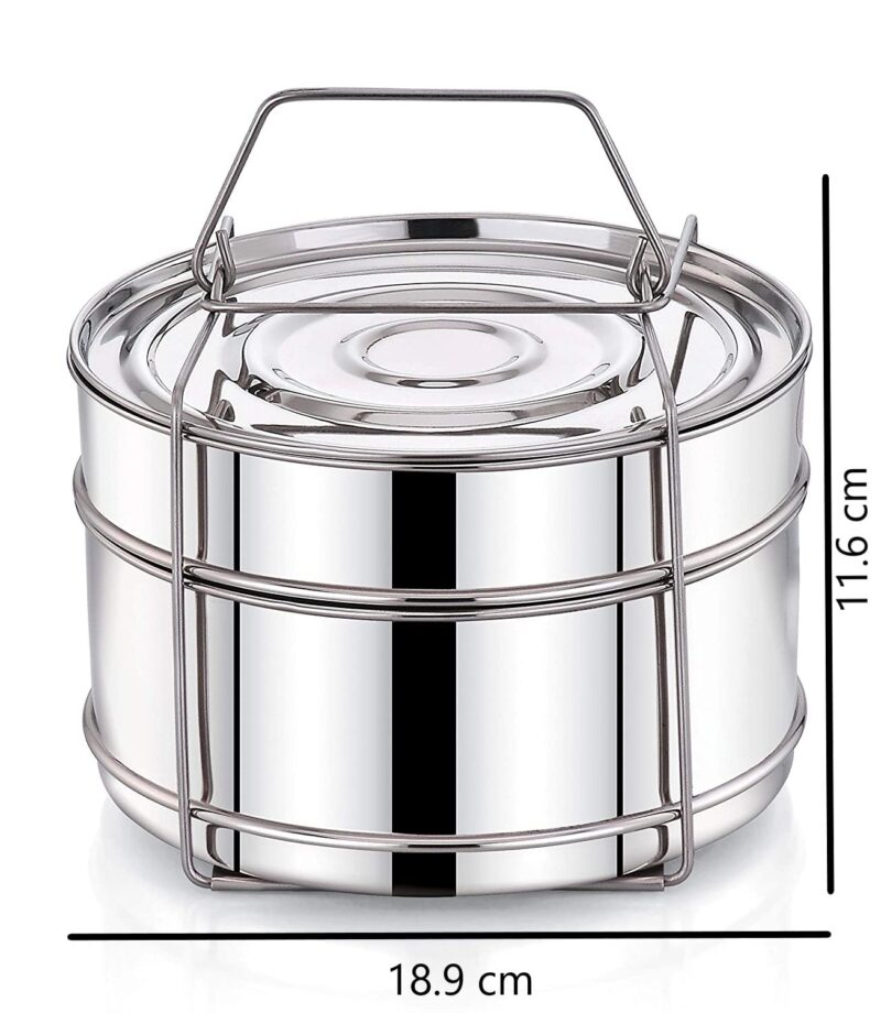 Expresso Stainless Steel Cooker Separator Set for Prestige Outer Lid Cooker (5 Ltrs) - Image 2