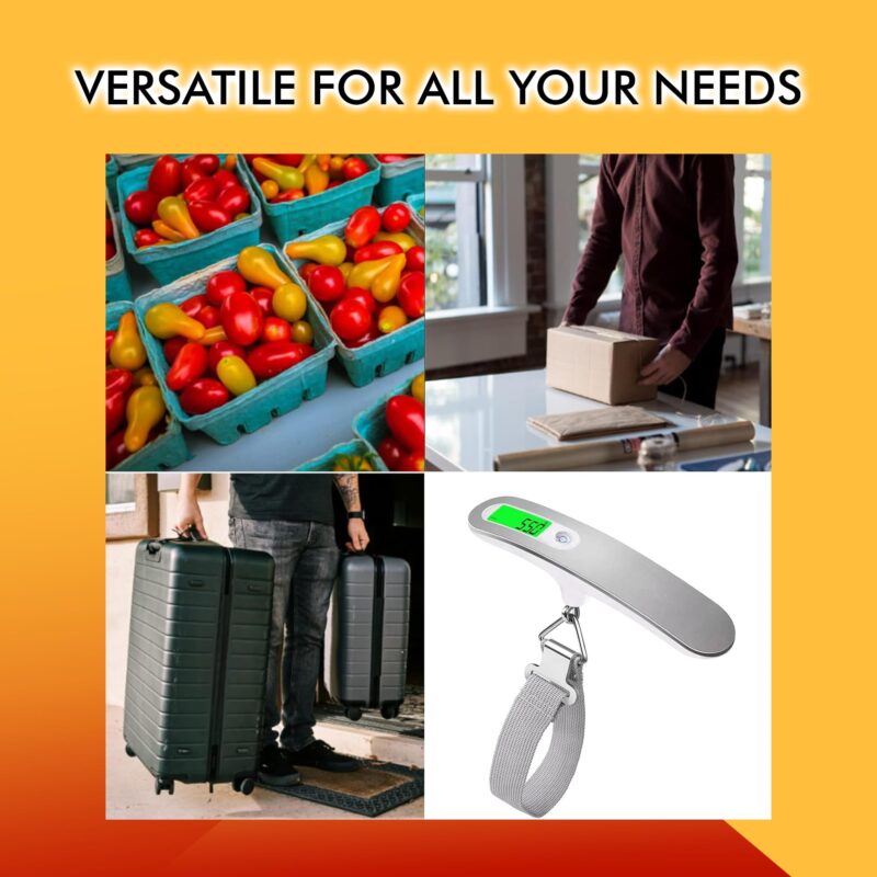 Billebon Weighing Scale for Luggage with LCD Display. 50kg Weighting Scale Limit Weighing Machine Suitable for Flights and Travel Bags - Image 2