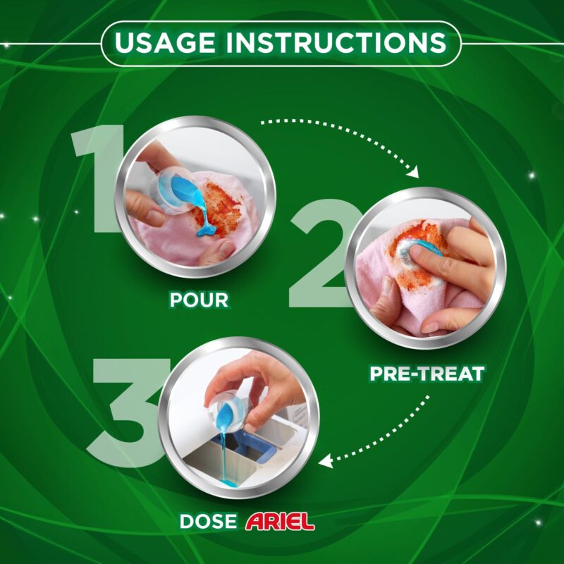 Ariel Top Load Liquid Detergent, 3 Ltr + 1 Ltr free, Removes Tough Stains, Specially designed for Top Load Washing Machine - Image 6