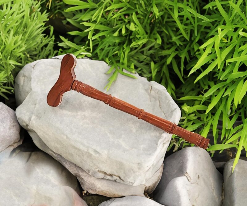 BITONA® Wooden Danda, teki T Shaped Yoga Danda, Mala jaap Hand Stand, Meditation Stick, Wooden Staff, Traditional, Indian Stick Used by Rishi Yogi(1 Stick only) - Image 5