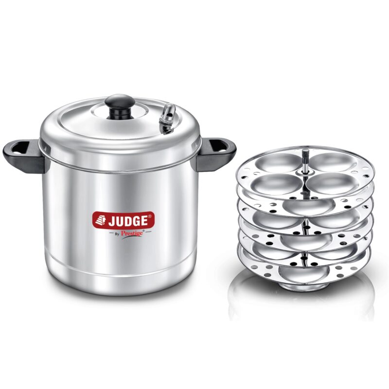 Judge by Prestige Stainless Steel Idli Cooker with 6 Plates,1.5 Liters