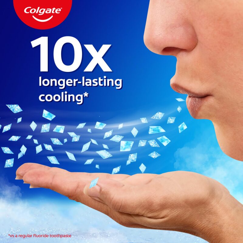 Colgate MaxFresh Toothpaste, Blue Gel Tooth Paste with Menthol for Super Fresh Breath, 300g, 150g X 2 (Peppermint Ice, Combo Pack Offer) - Image 6