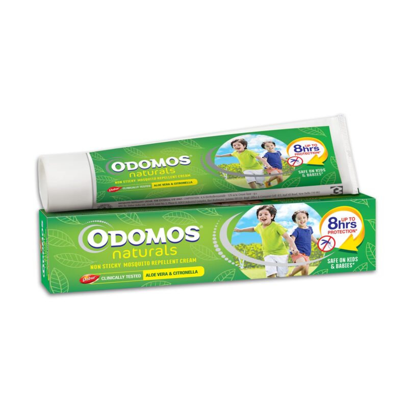 10x Odomos Naturals Non-Sticky Mosquito Repellent Cream - 100g each - Pack of 10
