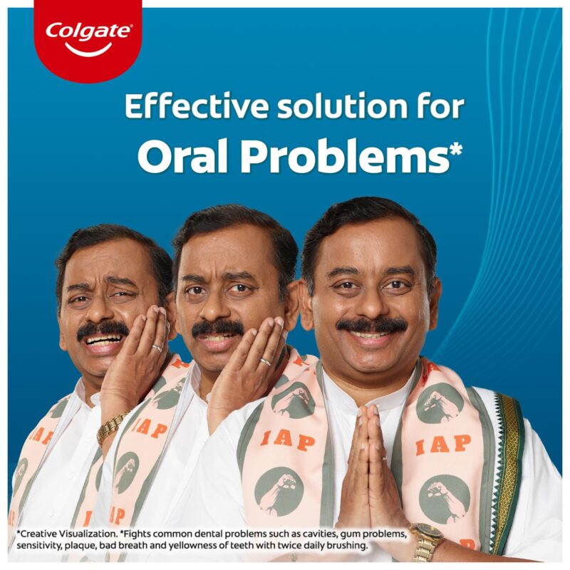 Colgate Active Salt Toothpaste, Daily Germ Protection, Combo Pack of 200g+100g, Toothpaste with Salt and Mint, Healthy Gums & Teeth, Tooth paste that Fights Germs & Provides Fresh Breath - Image 8