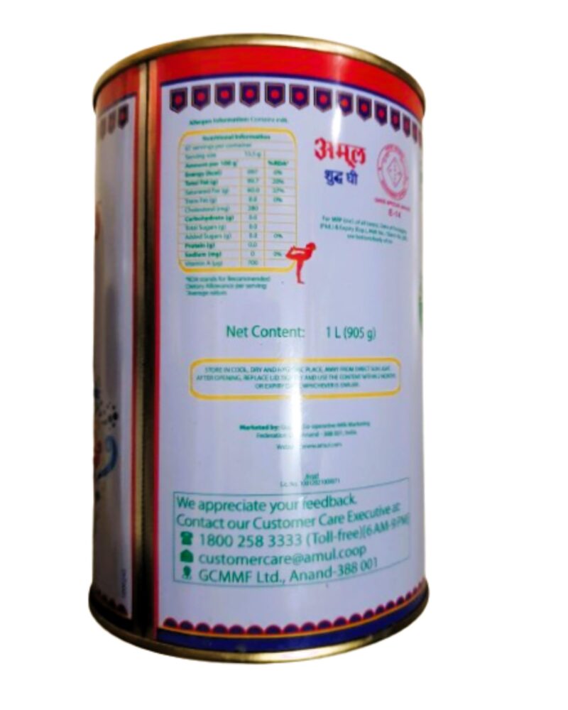 Amul Pure Ghee Tin, 1L - Image 6
