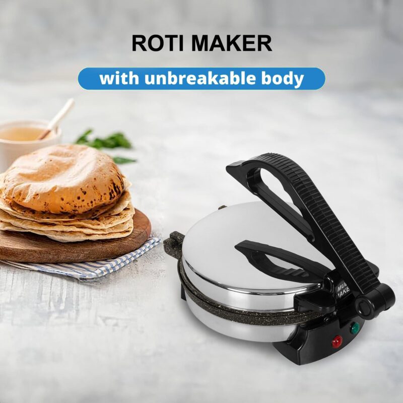 Enem Multipurpose Roti Maker, for Making Roti/Paratha/Omelette/Thepla, with 1 Year Warranty & Customer Support from Enem, Stainless Steel Roti Maker, 950 watts - Image 6