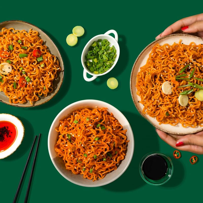 25x Masterchow K-chow Korean Veg Instant Ramen Noodles - 92g each - Pack of 25 - Image 4