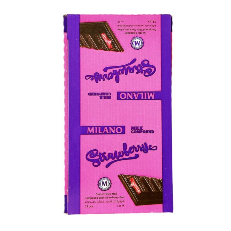 24x Milano Strawberry Chocolate Bar 24pcs Box - 576g (Strawberry) - Image 5