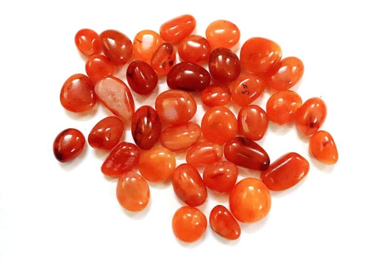 Mautik Sadiwala Natural Carnelian Tumble Stones Reiki Healing Gemstones 500 Carate, Natural Carnelian Pebbles Stone, Natural Carnelian Pebbles Stone AAA Quality