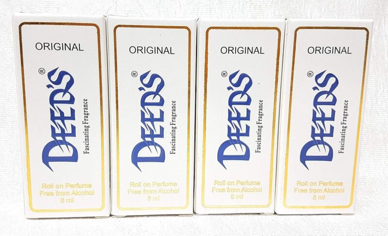 Almas Deeds Fresh Roll On Perfume, 8Ml Each (Pack Of 4) For Unisex - Image 3