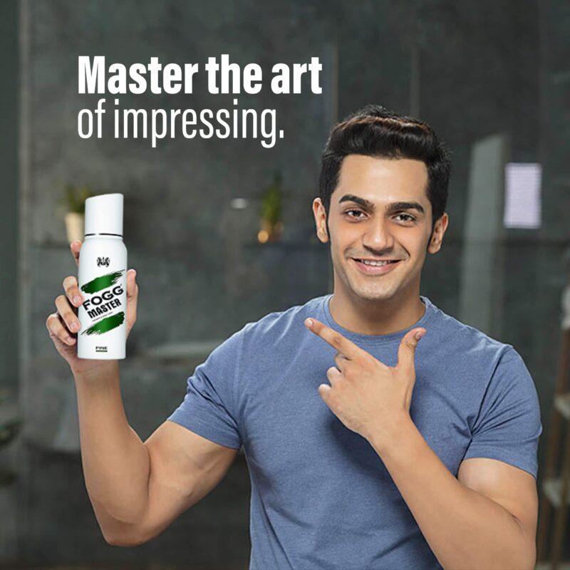 4x Fogg Master Pine No Gas Deodorant for Men, Long-Lasting Perfume Body Spray, 150ml each - Pack of 4 - Image 6