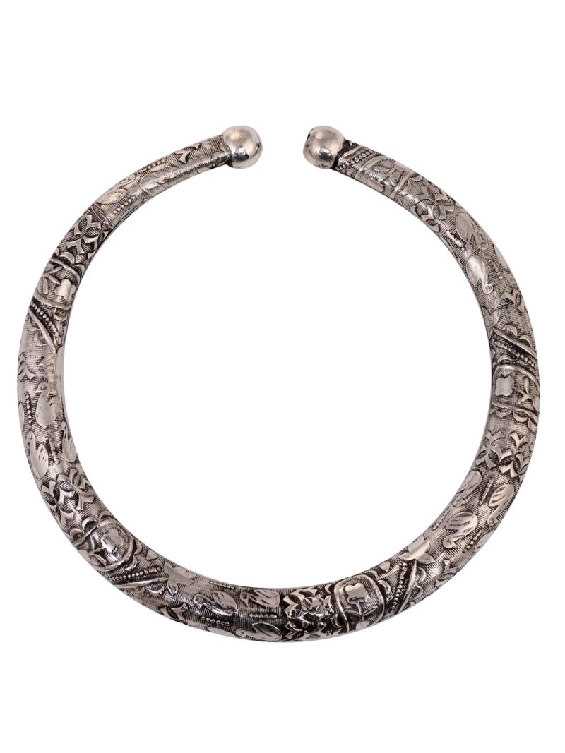 SARAF RS JEWELLERY Set Of 2 - Oxidized Anklet Kada for Women & Girls