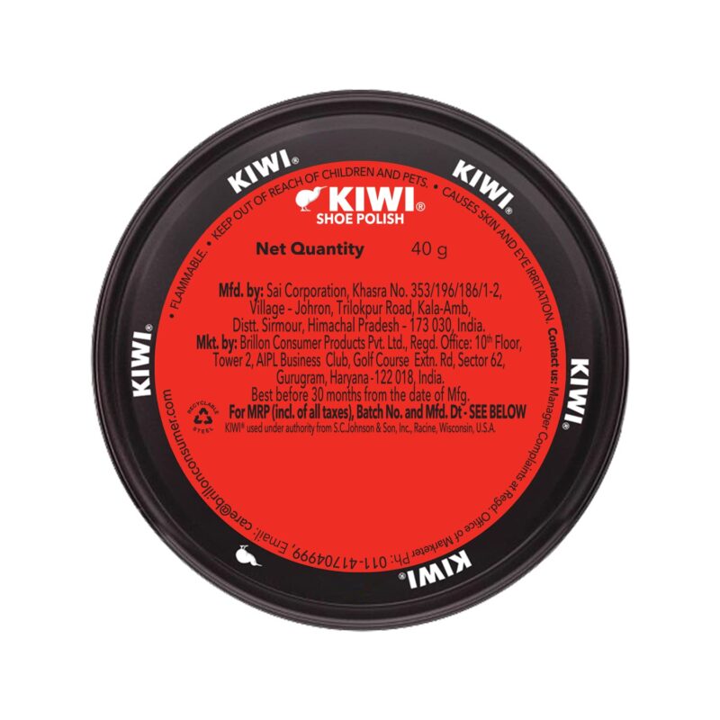 4x Kiwi Wax Shoe Polish | Renews and Protects Leather | For Black Leather (40 gm) each - Pack of 4 - Image 2
