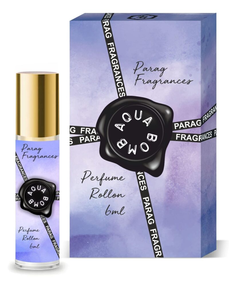 Parag Fragrances Alcohol Free & Long Lasting Attar Perfume Roll-On 6ml (Aqua Bomb)