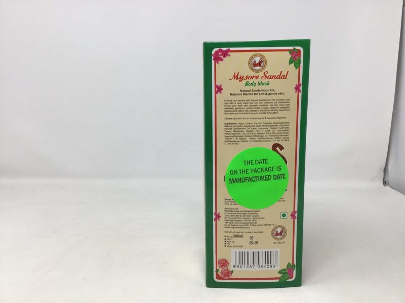 4x Mysore Sandal Body Wash, 200 ml each - Pack of 4 - Image 3