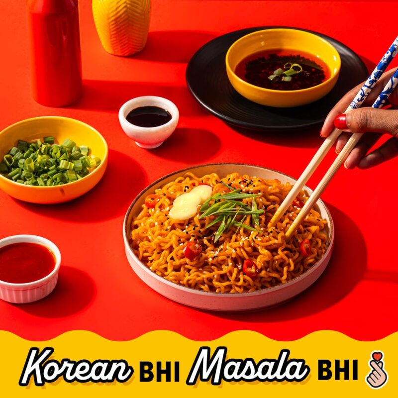 25x Masterchow K-chow Korean Masala Instant Ramen Noodles - 94g - Pack of 25 - Image 4