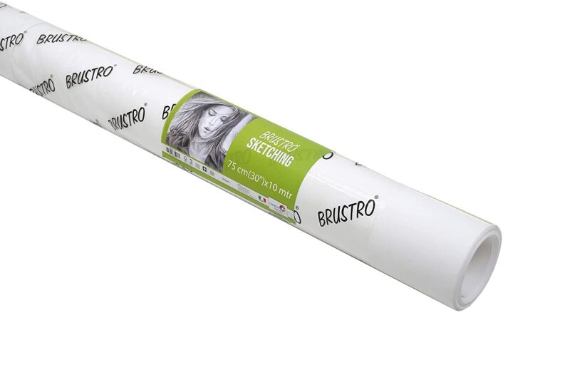Brustro Artist Drawing Paper Roll 120 Gsm. Size 75 cm(30") x10 mtr - Image 3
