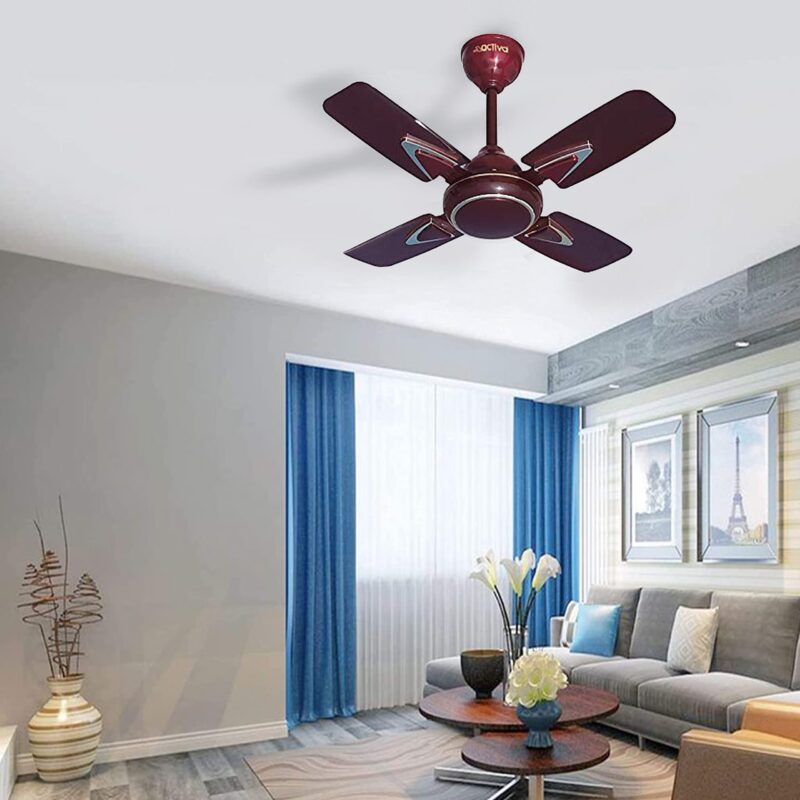 ACTIVA 850 RPM HIGH Speed Galaxy-1 (600 MM) 4 Blades Anti dust coating Ceiling Fan with 2 Years Warranty (Deco Brown) - Image 11