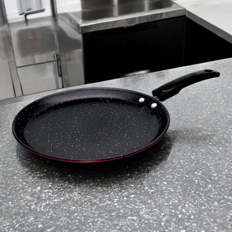 Nonstick Dosa Tawa Pan, 23.5 cm Diameter, Marron